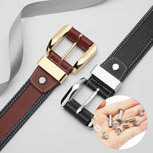 20PCS Gürtelschrauben Buchschrauben Edelstahl, M5*8mm Nieten für Leder,Chicago Binding Schrauben Hohlnieten Schraubnieten für Bücher Hundeleinen DIY Basteln Bookbinding,Buchbinderei (silbrig)