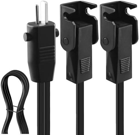 47 Inches 2 Pin Splitter Lead Y-Type Power Cable, Recliner Power Cord Replacement 2 Motors to 1 Power Supply for Electric Recliner and Lift Chairs