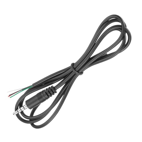 Amazon | uxcell 3.5mm オーディオケーブル 裸線延長ケーブル TRRS 4