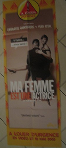 Affiche Cinema Originale Ma Femme Est Une Actrice 60X120Cm lithographie rare