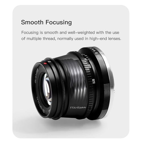 Image of TTArtisan 35mm F1.4 APS-C Manual Focus Lens for Leica L Mount Camera T TL TL2 CL and FP FPL S1 S1M S1R S1RM S1H S1K S5 S5K S5C (APS-C Mode) Black