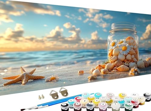 �������G �r�[�` �y�C���g�o�C�i���o�[ �V�F��, �i���o�[�y�C���g��l��DIY�Z�b�g�i�u���V�ƃA�N�����G�̋���܂ށj�A�N���G�C�e�B�u�Ȏ���̖��G�Z�b�g�A�����ւ̃f�W�^���G��M�t�g�A�n���E�B�� ����, �ƒ��I�t�B�X�̕Ǒ��� �M�t�g 60 x 120cm 