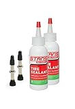 Notubes Tubeless Bundle Ohne Felgenband Ventile Reifendichtmittel, Weiß, 35mm