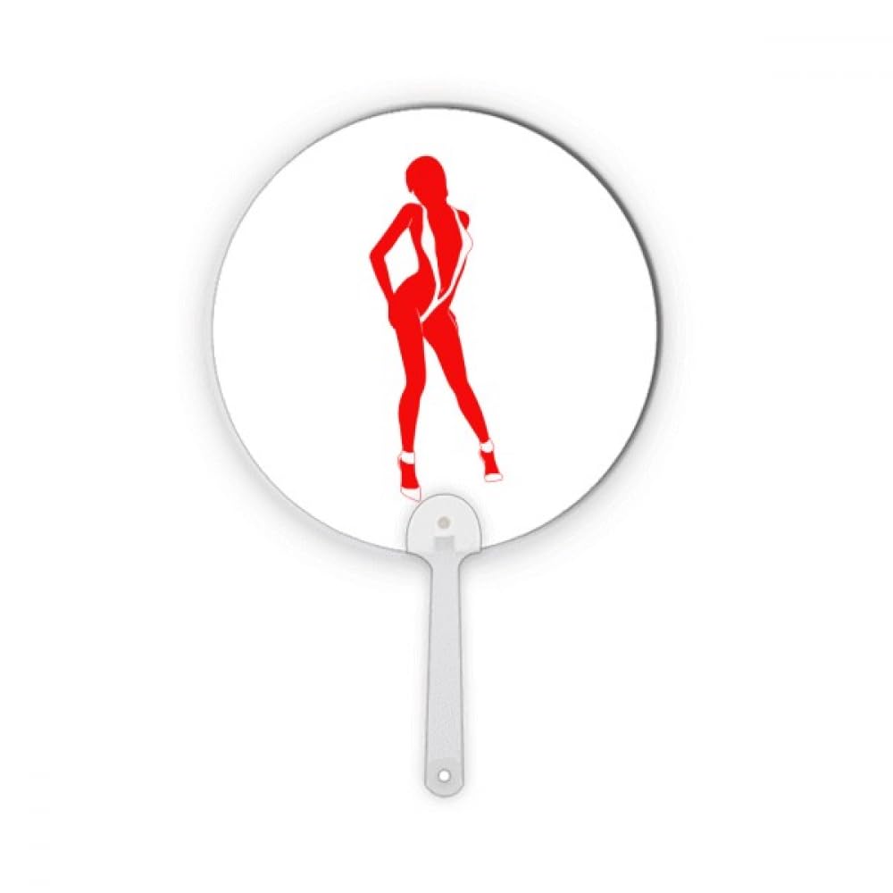 Éventail rond Bikini Beauty pour fraîcheur à la plage et salon