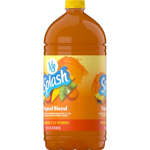 Image of V8 Splash Tropical Fruit Blend Flavored Juice Beverage, 96 FL OZ Bottle (Pack of 2)
