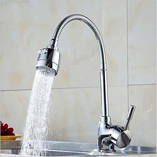 Robinet de cuisine mitigeur eau chaude et froide à trois voies