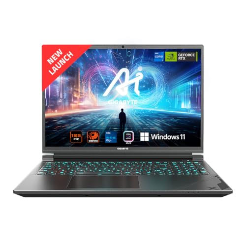 GIGABYTE G6X 9MG-42IN853SH, i7-13650HX, GeForce RTX 4050 GDDR6 6GB, 16.0“ 16:10 WUXGA (1920x1200) 165Hz Display (45% NTSC, MUX Switch, DDR5 4800 8GB*2, Gen4 512GB, 1-Zone RGB Backlit Keyboard