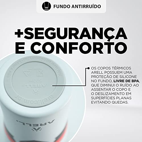 Copo Térmico Arell oficial do FLAMENGO - Tulip Pint - 500ml - (Aquático)