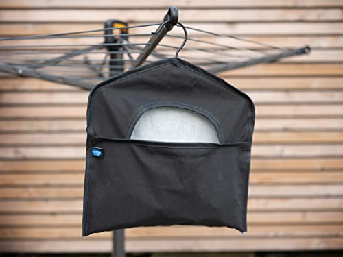 Addis Outdoor Laundry Clothes Peg storage bag with metal hanger, Black - Image 2