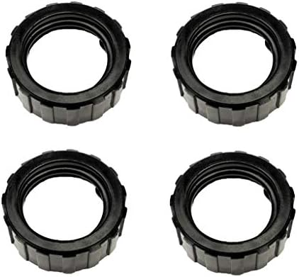 ATIE 360 Pool Cleaner Black Hose Swivel 9-100-3003 & Hose Nut 9-100-3112 Combo Kit For Zodiac Polaris 360 Black Max, TR36P Pool Cleaner (2 Pairs)