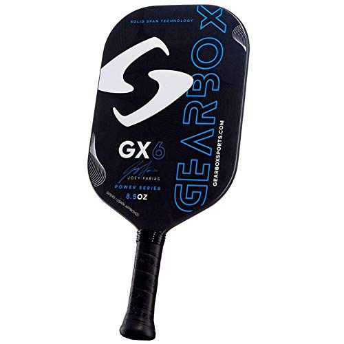 Gearbox GX6 Power 8.5oz 3-5/8in Carbon Fiber Blue Joey Farias Signature Paddle