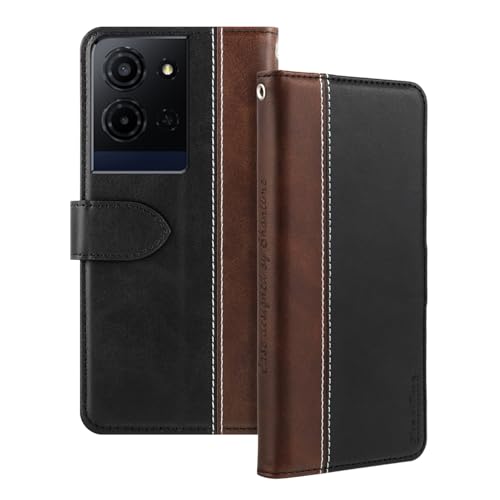 Shantime ���U�[�t���b�v�P�[�X TCL K33 5G �Ƃ̌݊������� �J�[�h�z���_�[�t�� RFID�u���b�N �}�O�l�b�g�L�b�N�X�^���h �X�����t�B�b�g �r�W�l�X�ی�J�o�[(�u���b�N)