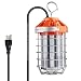 60W High Bay LED Work Light, 8100Lumen LED Construction Lights(550W Equiv.) 5000K LED Portable Light Fixture with Stainless Steel Guard and Hook for Outdoor Temporary Lighting Job Site Workshop