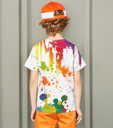Image of LAIDIPAS Boys Girls 3D Graphic T-Shirt Short Sleeve Tops Tees 6-16 Years