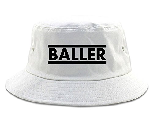 Kings Of NY Baller Bucket Hat White