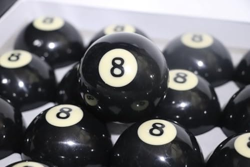 Teekerwang 2-1/4\ Regulation Size Billard #8 Pool Ball Replacement Set (#8)