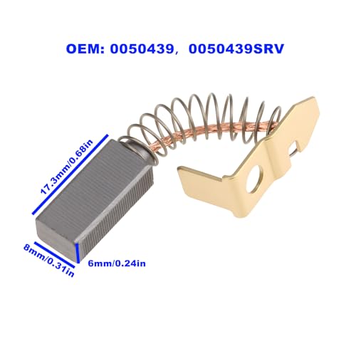 OTOTEC 2 Stück Generator-Kohlebürsten 0050439SRV 17,3 X 8 X 6 Mm Kompatibel mit Coleman Powermate PM0545003 PM0545004 PM0545008