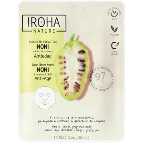 Iroha Nature – ANTI-AGING-Gesichtsmaske mit Noni und Hyaluronsäure