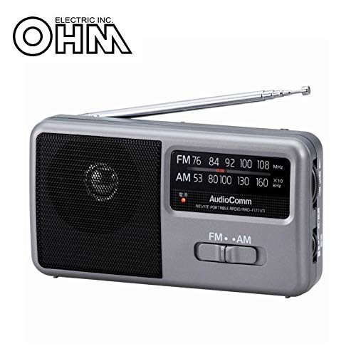 OHM AudioComm AM/FM �|�[�^�u�����W�I RAD-F1771M OHM