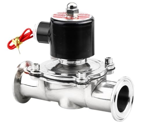 Électrovanne DN40 DC24V inox SUS304 Tri Clamp vanne solénoïde sanitaire - 5