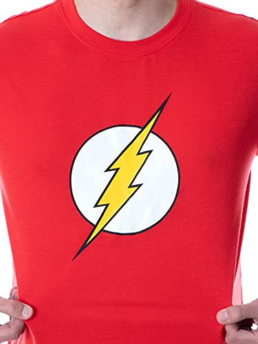 DC Comics Mens' The Flash Logo Short Sleeve Shirt Pajama Short Set3