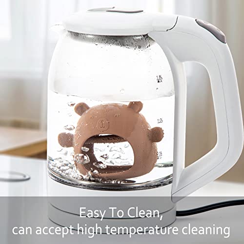 Rmgvg Baby Teething Toys For Infants 3+ Months，Anti-Drop Silicone Baby Mitten Teether For Soothing Teething Pain Relief, Baby Chew Toys For Sucking Needs，Bpa Free (Brown) #TOP4