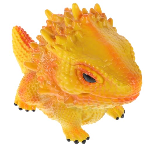 FIXOSHEE Figura di Lucertola Realistica in Morbido Riproduzione Animale Selvaggio per Decorazioni Giardino e Prop Educativo