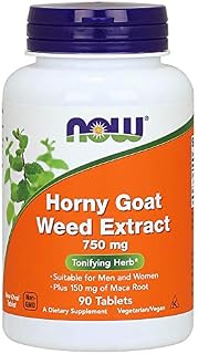 NOW Supplements, Horny Goat Weed Extract 750 mg Plus 150 mg of Maca