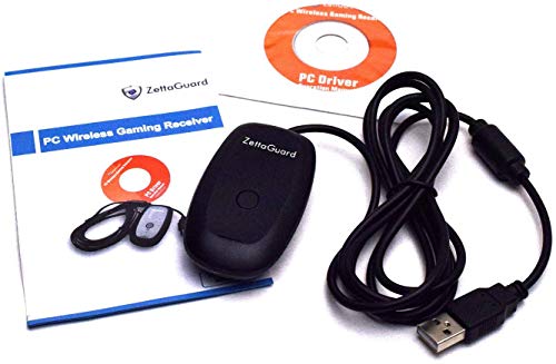 Tenflyer Alta Calidad Negro USB Receptor PC Wireless para Juegos de Control de Juegos para XBOX 360 Con CD con los controladores