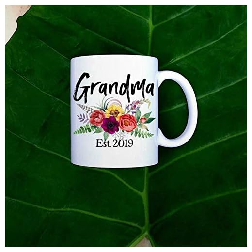 Rolig mugg graviditet avslöja mormor keramik kaffe tekopp anpassad år mugg gåva för vän familj barn älskare kollega 325 ml