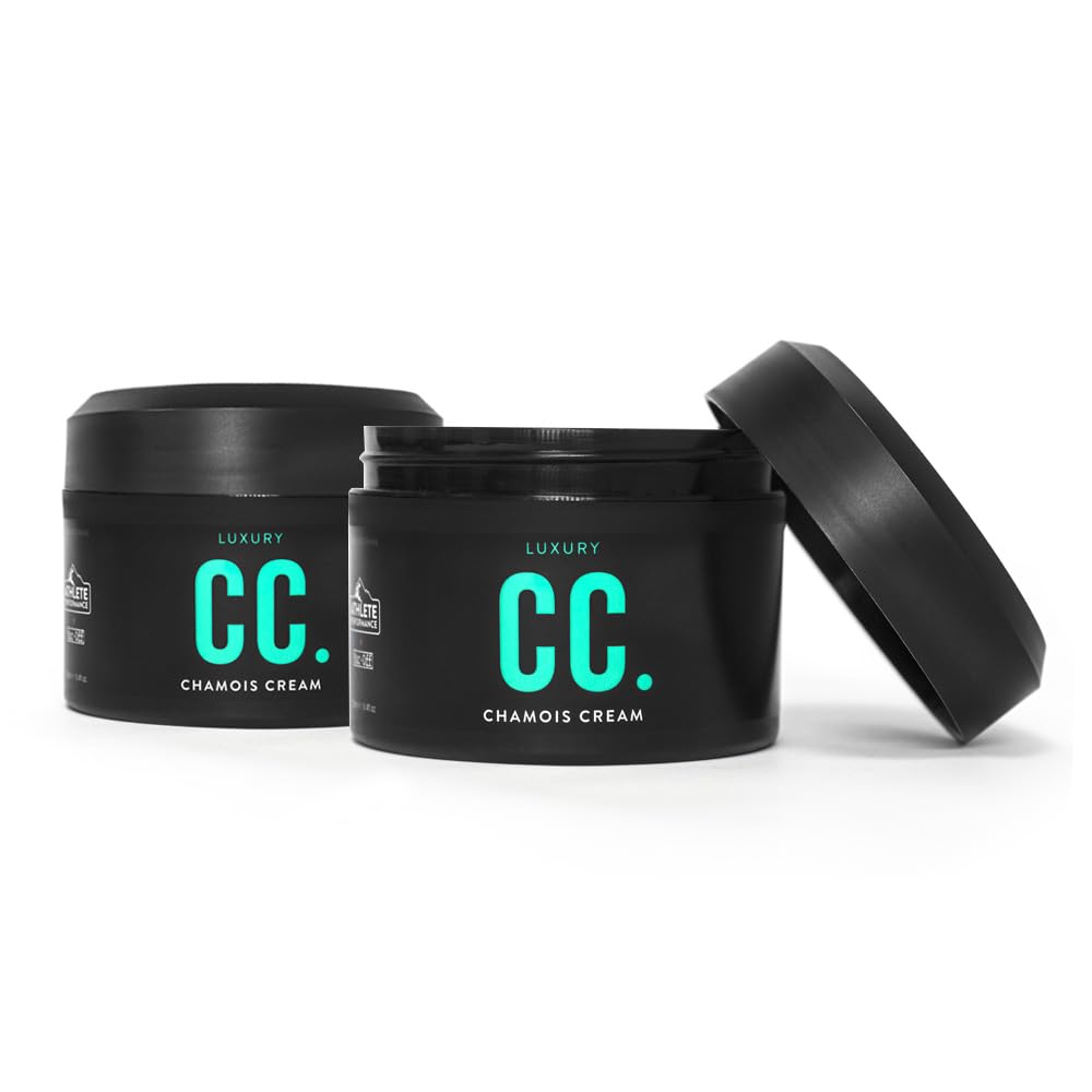 Muc-Off Luxus Chamois-Creme für Sportler 250 ml, 2 Pack - Antibakterielle, Feuchtigkeitsspendende Anti-Scheuer Hautcreme – Wundschutzcreme für Radsport, Schwarz