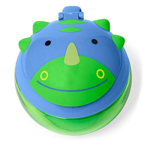 Skip Hop Recipiente para lanche de bebê, copo para lanche do zoológico, dinossauro