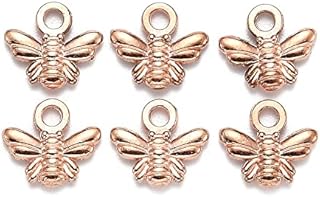 Angel Malone A Pack of 3D Double Sided Honey/Bumble Bee Insects Charms Jewellery Making Findings - UK SELLER