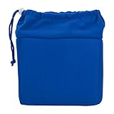 CHICIRIS Stoßfeste DSLR-Kameraobjektiveinsatztasche, gepolsterte Tasche mit Kordelzug, langlebige Kamera-Einsatztasche für professionelle Fotografen, leicht und einfach zu tragen, dunkelblau, Casual