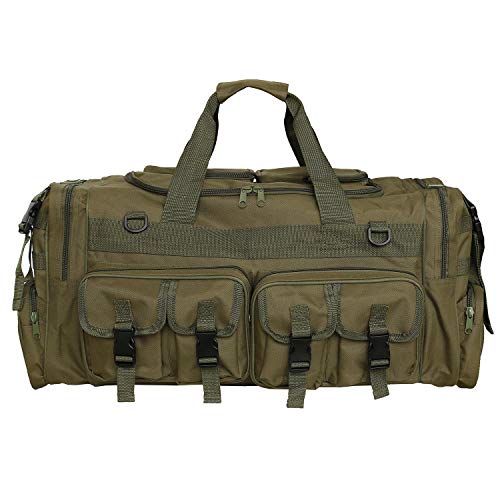 Unistrengh Men's Outdoor Sports Travel Duffle Bags Large Capacity 30'' Military Molle Tactical Gear Single Shoulder Bag For Mountaineering Camping Hunting (Army Green) #TOP2
