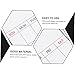 Angoily 2pcs Magnetic Schedule Board for Fridge Dry Erase Planning Board Reusable Magnetic Note Plate for Family Organization Printed Design for Easy Event Tracking