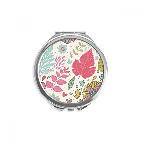 Miroir de poche fleurs peinture d'artisanat DIYthinker