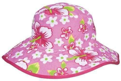 Baby Banz baby-boys UV Reversible Bucket Hat, Pink Floral, 0-24 Months
