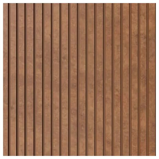 Painel Ripado Laminado Urban em EVA Meu Rodapé Autocolante 10cm Bronze - Rolo Com 2,5 Metros