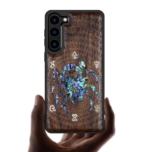Gravure en Bois et Incrustation de Coquille sur Coque Galaxy S23 Carveit