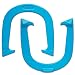 Light Weight Cadet Pitching Horseshoes - Blue Finish - NHPA Sanctioned for Tournament Play - Drop Forged Steel - One Pair (2 Shoes)