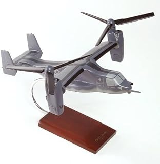 Scalecraft CV-22 MV-22 Osprey Marine Air Force Helicopter Aircraft Desktop Display Wood Model