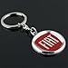 Fashion Metal Fashion Metal Car Logo Keychain Key Chain Keyring Key Ring For Fiat