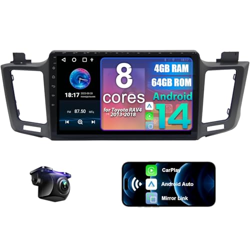 8 Core 4+64G Car Radio for Toyota RAV4 2013-2018 with