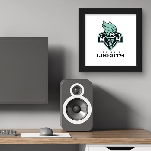 Trends International Gallery Pops WNBA New York Liberty - Global Logo Wall Art, 12" x 12" Gallery Pops Wall Art, Black Framed Version by Trends International - Used condition - Image 6