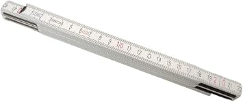 Wood 1 Meters Folding Wooden Ruler Measuring Metal Tips and Joints Carpenter STALCO