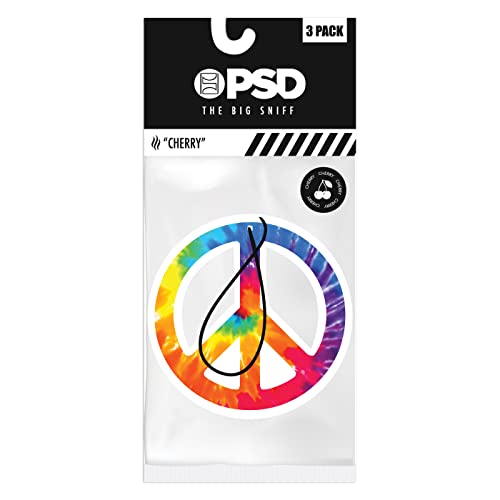 Image of PSD Tie Dye Peace 3-Pack Air Freshener