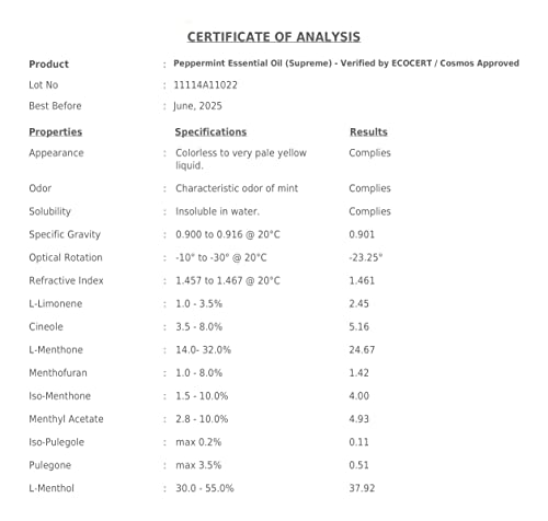Essentially Kates Peppermint Essential Oil 4 Fl. Oz - Mentha Piperita - 100% Pure Natural #TOP7