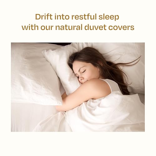 California Design Den Oversized King Duvet Cover Set, 3 Pc Set with Pillow Shams Textured Natural Duvet Cover, 120" x 98" to Fit Oversized King Duvet (Linen-Natural) by California Design Den - Image 8