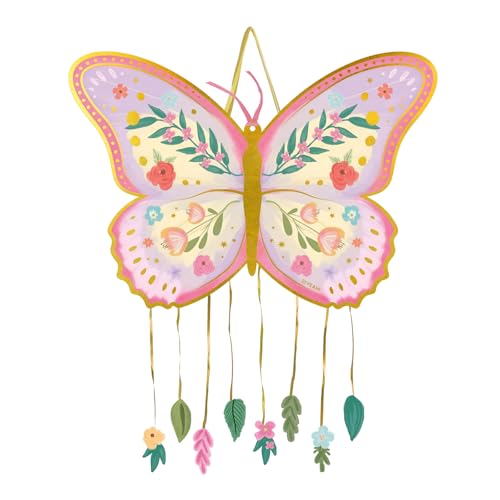 OH YEAH - Piñata de Cumpleaños Grande de Mariposa de 47 x 39 cm - Decoración Fiestas Infantiles Niño y Niña - Piñatas Grandes para Rellenar con Juguetes y chuches.